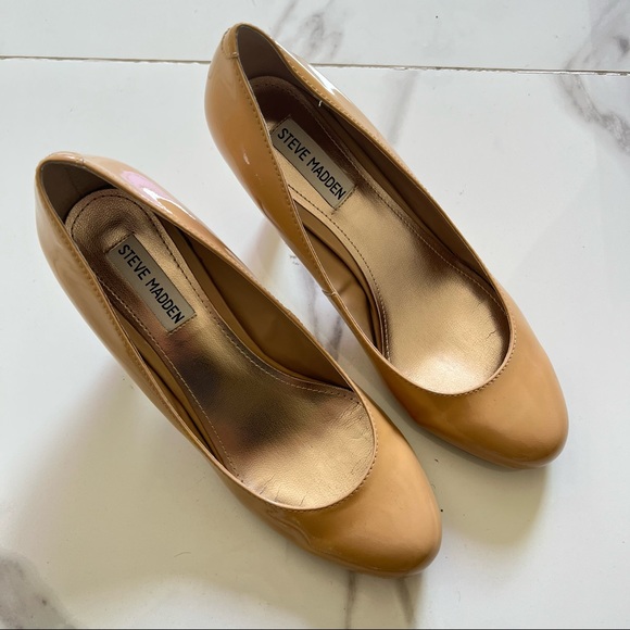 👠 GUC👠 STEVE MADDEN Ulltra Nude Pumps ~ 8.5 - Picture 2 of 14